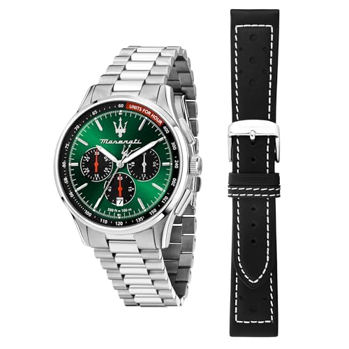 Maserati Orologio Uomo, Cronografo, Analogico, 42 Mm, Special Pack Collezione Sorpasso - R8873624002