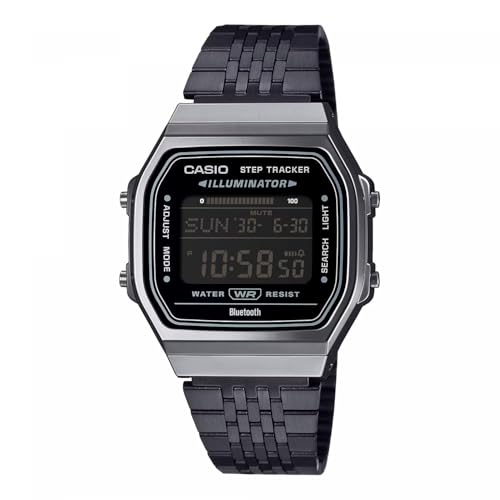 Casio Orologio Digitale Vintage Abl-100Wegg-1Bef Con Bluetooth, Resistente All'Acqua, Nero