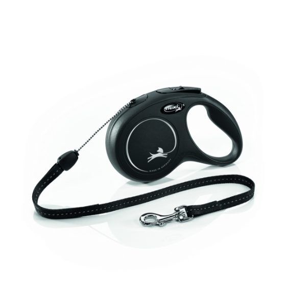 Flexi New Classic Cord S Black 8m 1-12kg