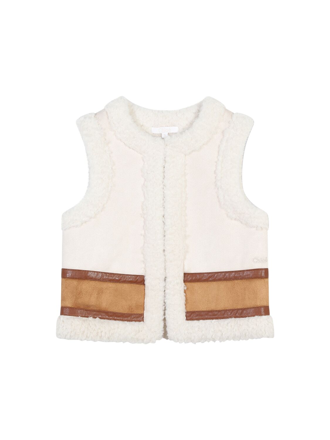 Gilet In Shearling Sintetico