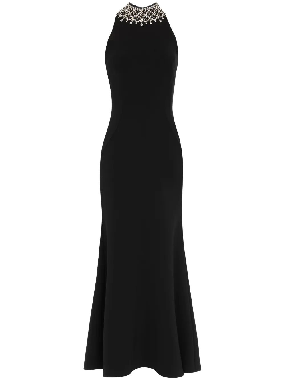 Jenny Packham Pechora crystal-embellished midi dress - Nero