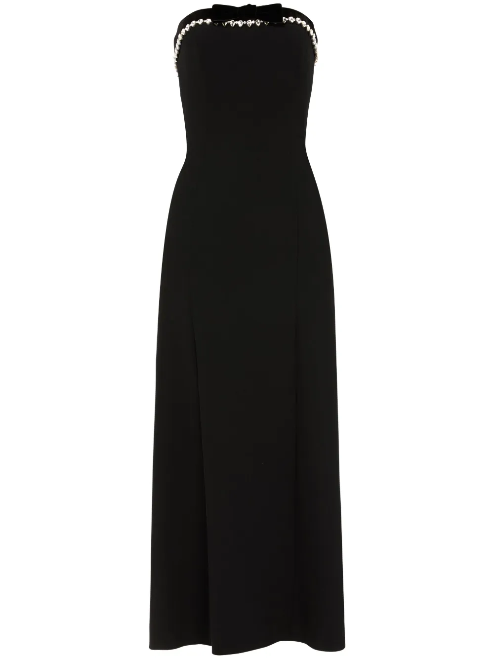 Jenny Packham crystal-embellished midi dress - Nero