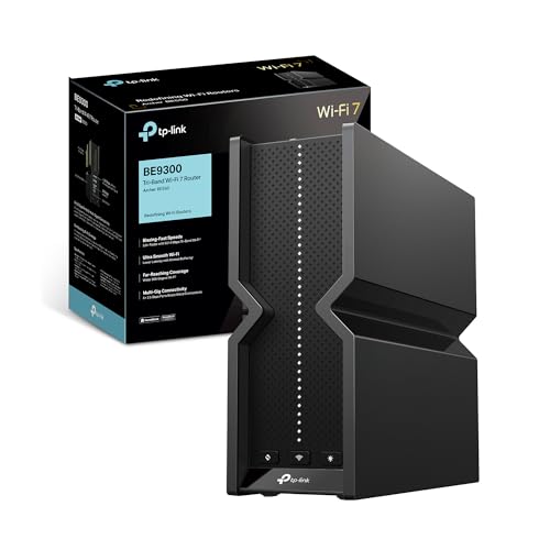 Tp-Link Archer Be550 Router Wifi 7, Tri-Band Be9300Mbps, Canali 320 Mhz, Banda 6 Ghz, 5 Porte 2.5G, Porta Usb 3.0, Easymesh, 6 × Antenne Interne, Ripe
