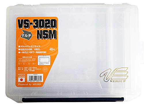 Meiho Versus Tackle Box Vs 3020 Nsm 255 X 190 X 28 Mm Clear (6070)