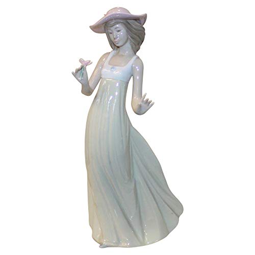 Lladró Nao - Statuetta Da Collezione In Porcellana, Motivo: Brezza Delicata, Altezza 25,4 Cm, Per Ragazza/Giovane Donna