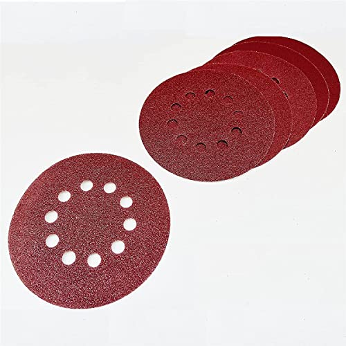Scheppach Set Di 10 Dischi Abrasivi | Ø 225 Mm | 5 X Grana 80 & 5 X K180 | Per Levigatrice A Parete E Soffitto Ds920/Ds200