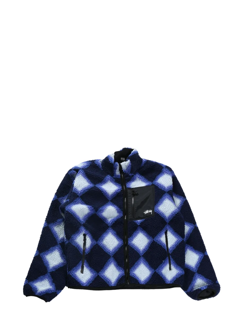 Stüssy diamond-pattern jacket - Viola
