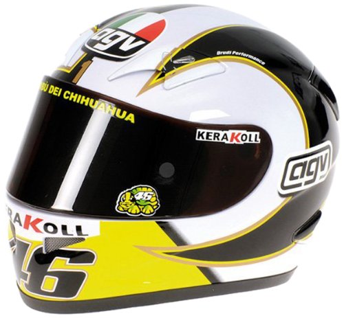 Casco Agv Valentino Rossi Motogp 2006 1:2 Replica