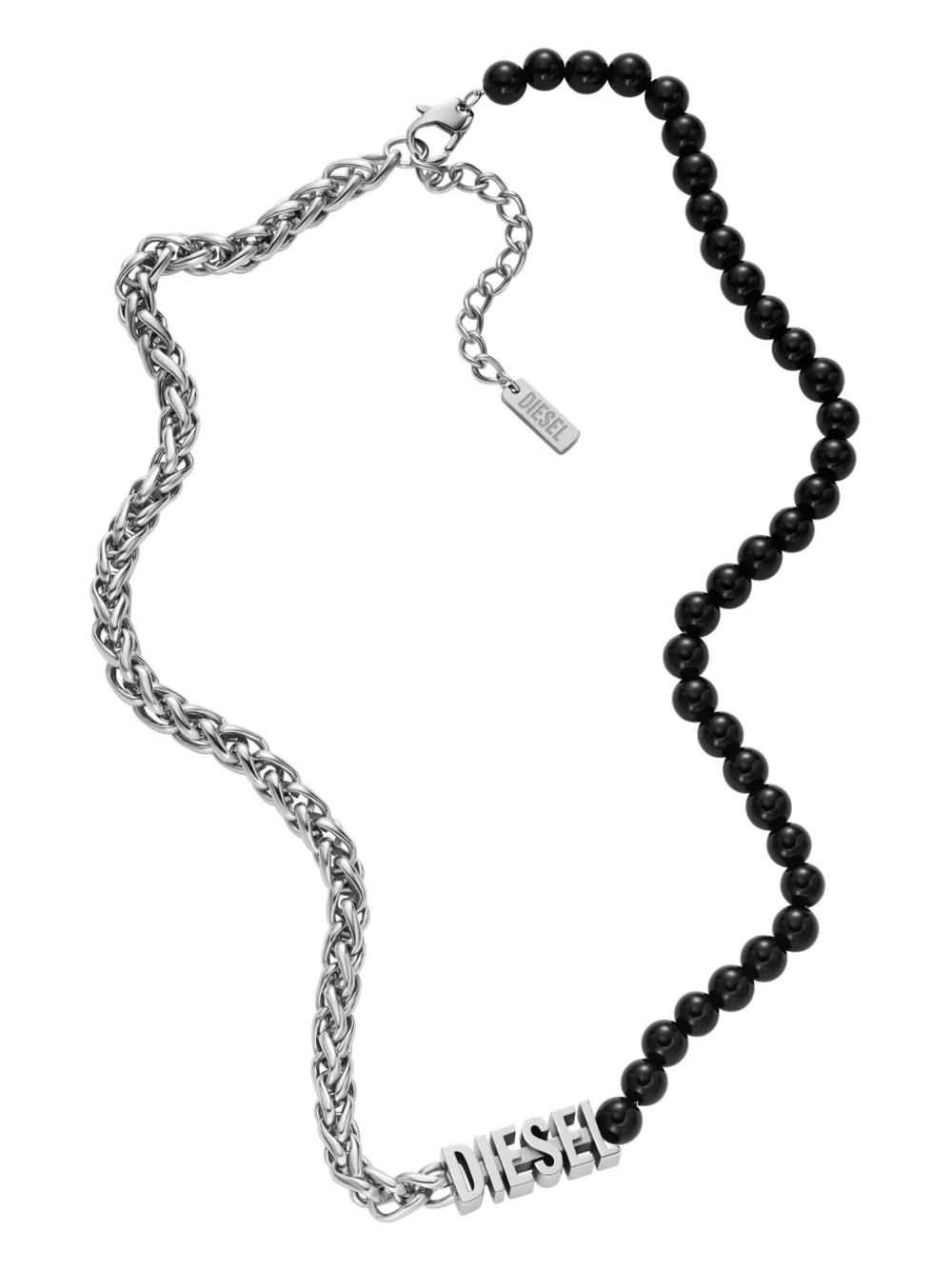 Diesel Collana con pendente - Argento