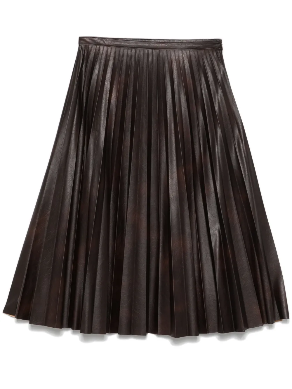 PINKO pleated midi skirt - Marrone