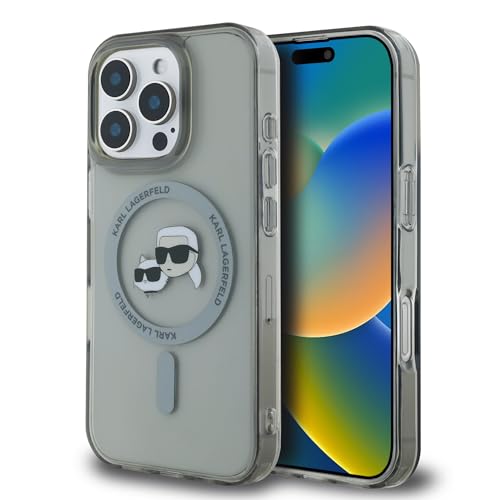 Karl Lagerfeld Custodia Compatibile Con Iphone 16 Pro Max Back-Cover Hul – Custodia Compatibile Con Magsafe Iml Metal