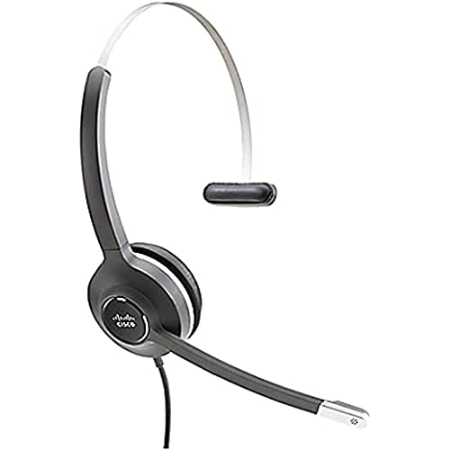 Cisco Headset 531 - Cuffia Monoaurale A Disconnessione Rapida Con Adattatore Usb-A, Colore Antracite, Due Anni Di Garanzia Limitata (Cp-Hs-W-531-Usba=