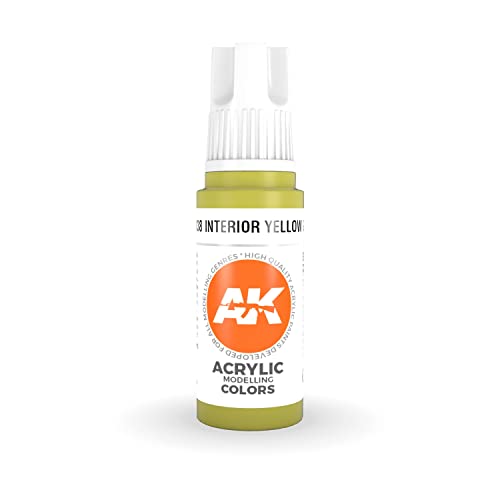 Ak Interactive 3Rd Gen Acrylic Interior Yellow Green 17Ml