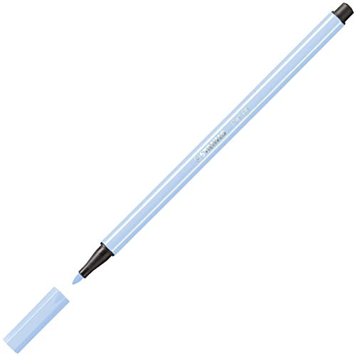Stabilo Pen 68 - Pennarelli Con Punta Media Da 1 Mm, Confezione Da 12 Pezzi, Colore: Blu Cobalto Chiaro