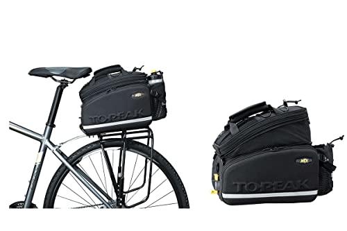 Topeak Mtx 2.0 Trunkbag Dx - Borsa Da Bicicletta, Impermeabile, Compatibile Con Tutti I Rack Mtx Quicktrack 2.0, Colore: Nero
