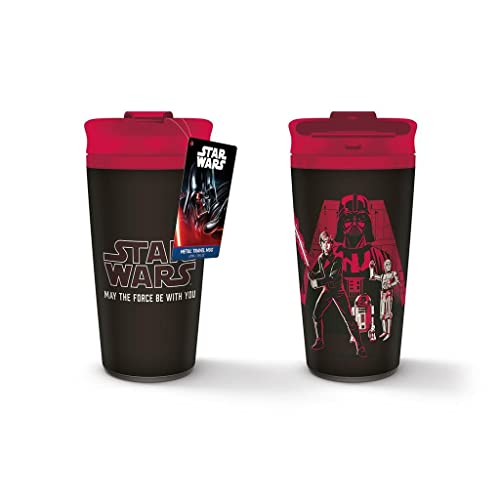 Star Wars Tazza Da Caffè Da Viaggio (May The Force Be With You) 473,6 Ml, Tazza Da Caffè Isolata In Metallo, Regalo Per Uomini E Donne, Regali Per Rag