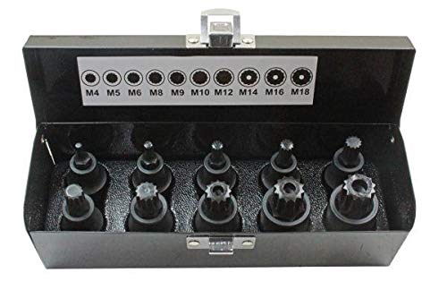 Us Pro Industrial Tools 3435 - Set Di 10 Chiavi A Bussola A Percussione Da 1/2"