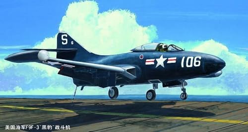 Trumpeter 02834 - Set Per Modellino Aereo Panther Us Navy F9F-3, Scala 1:48