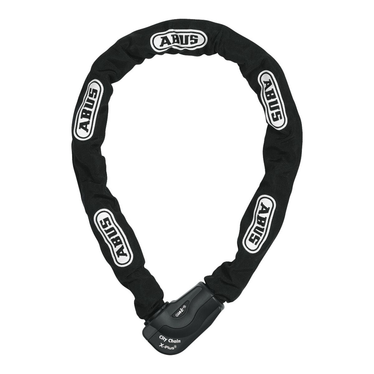 Abus Granit City Chain Xplus 1060 Kedjelås 110 Cm Svart