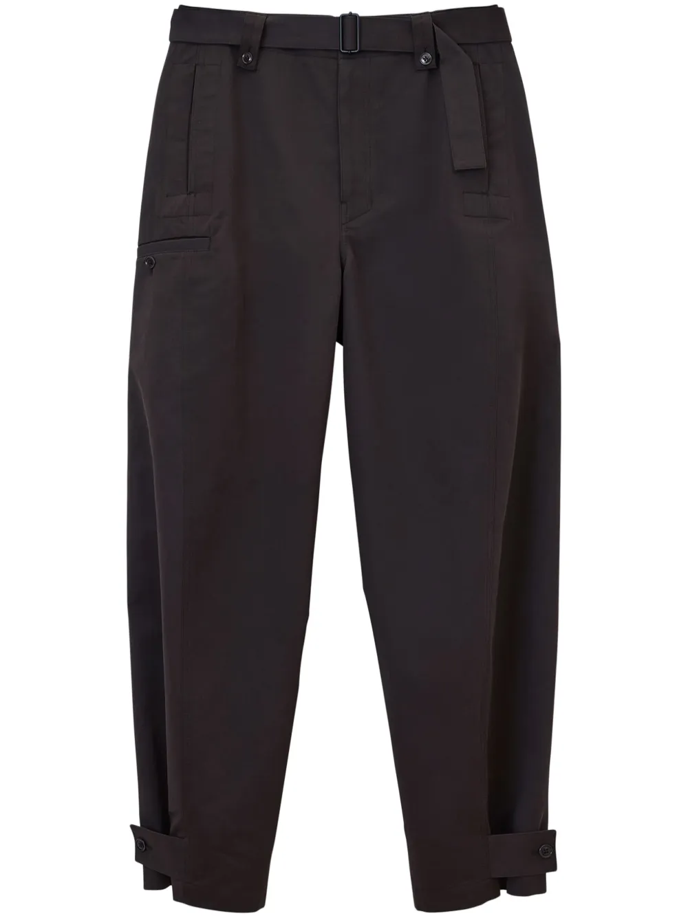 LEMAIRE Pantaloni Twisted affusolati - Marrone