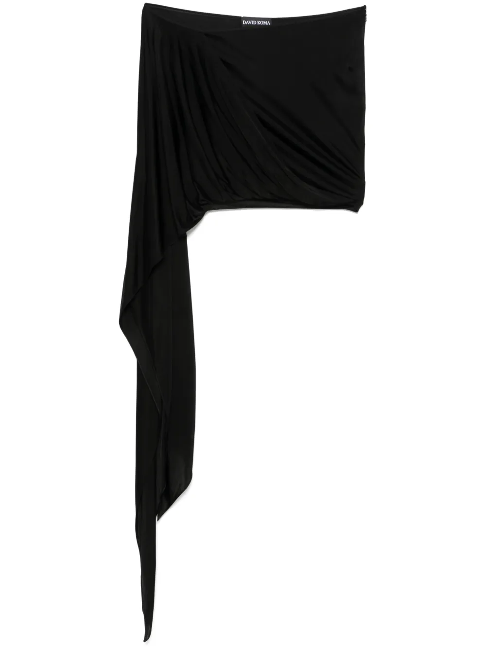 David Koma Minigonna asimmetrica - Nero