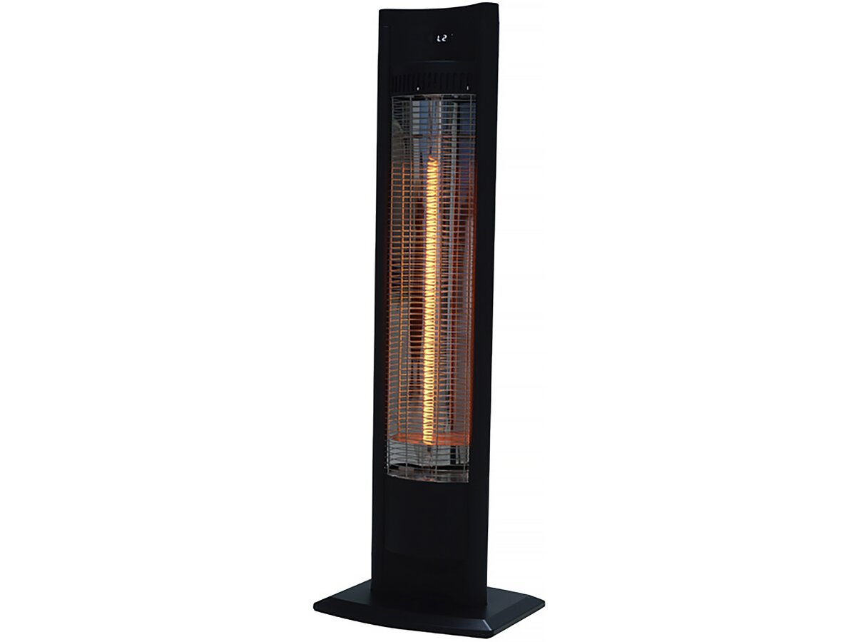 Riscaldatore elettrico radiante tornado 2000w nero