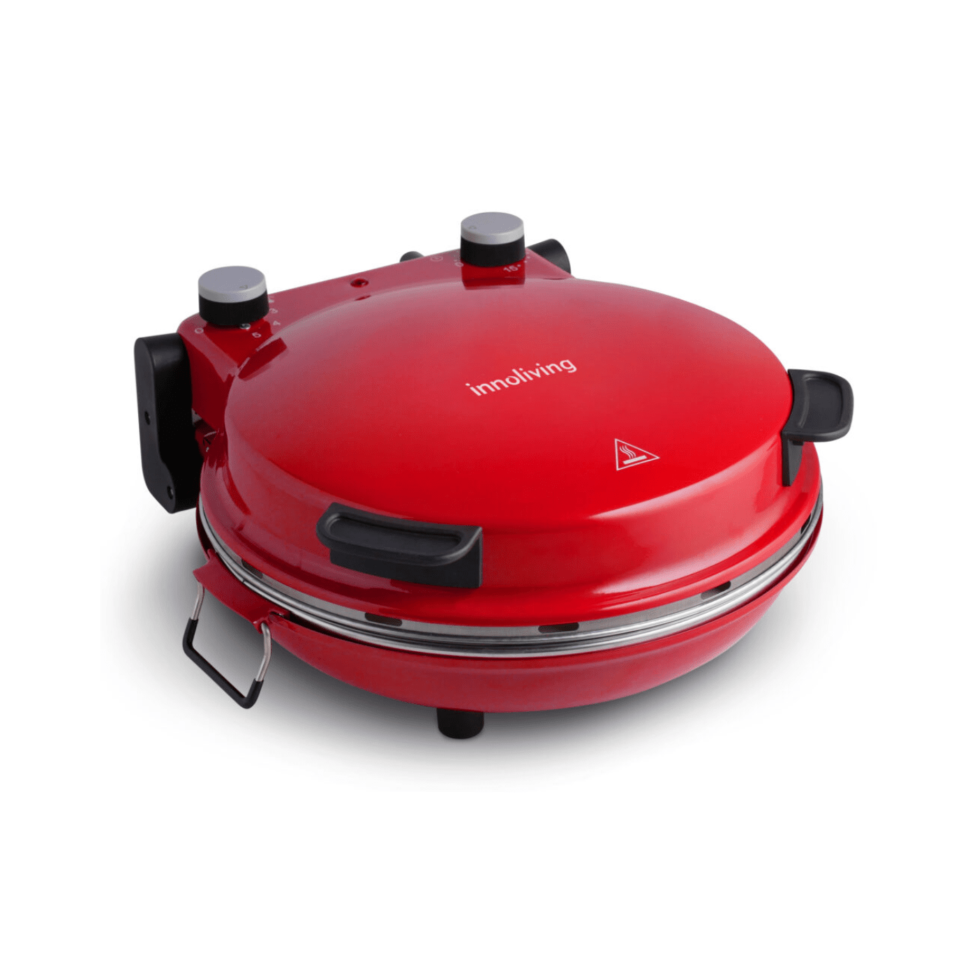 Forno pizza con termostato col. rosso innoliving inn-796r