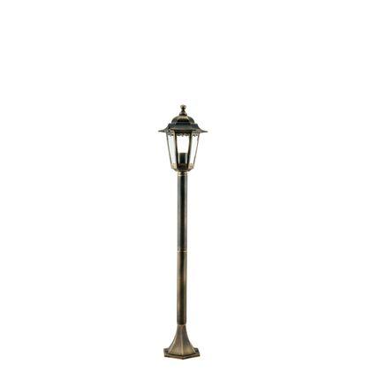 Lampada palo paletto per giardino colore nero e oro per esterno linea merlet sovil
