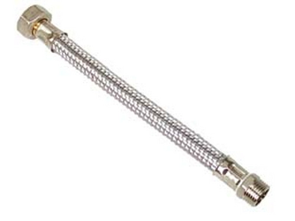 10pz flessibile inox dn8 m3/8 - f1/2 - m3/8 - f1/2 cm.40 fer182645