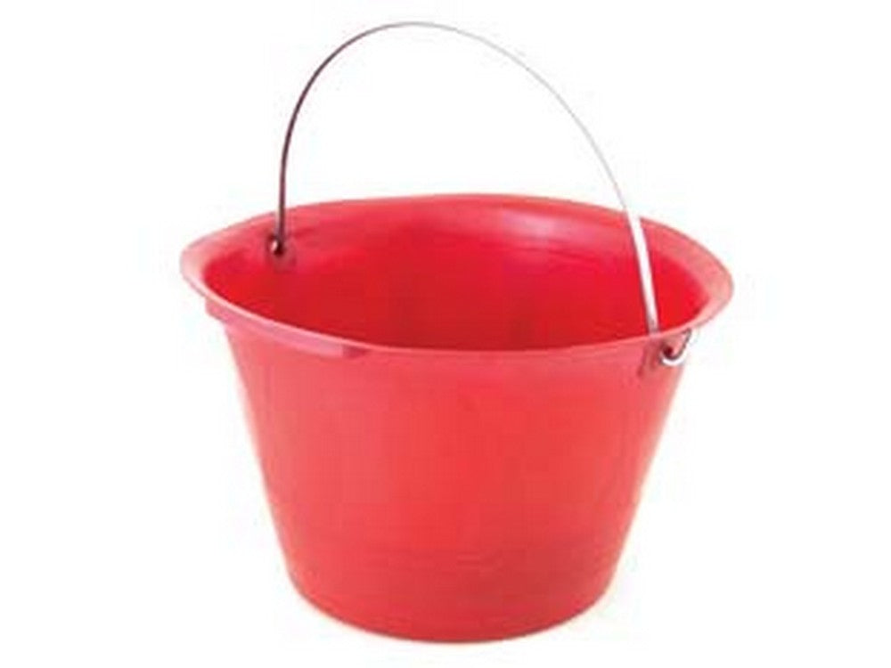 10pz caldarella da muratore rossa cm.34 - lt.8 cod:ferx.fer421706