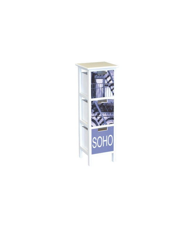 Cassettiera soho 3 casetti