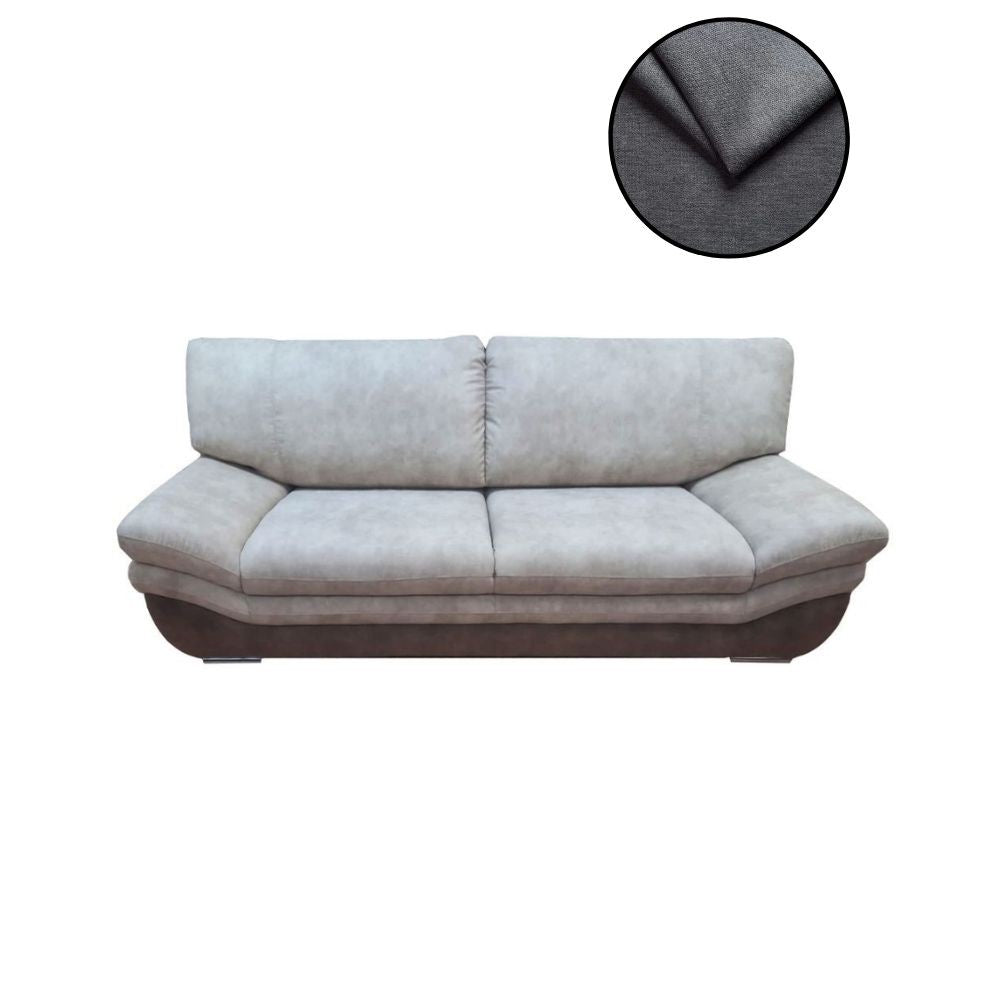 Divano 2 posti magonza 195 colore grigio cenere lux ash 23
