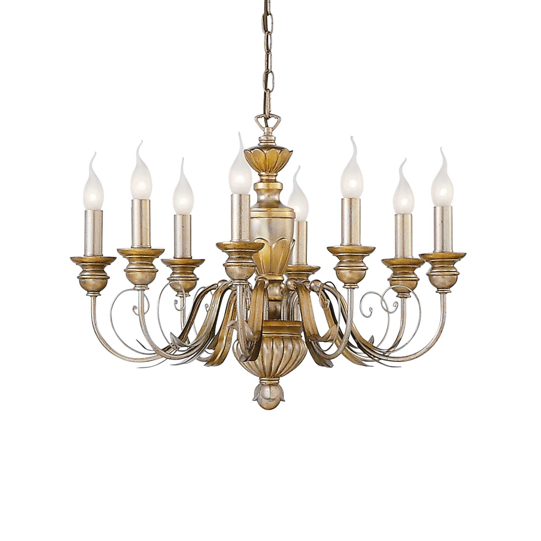 Lampada a sospensione oro d 640 x h min 670 - max 1050 mm