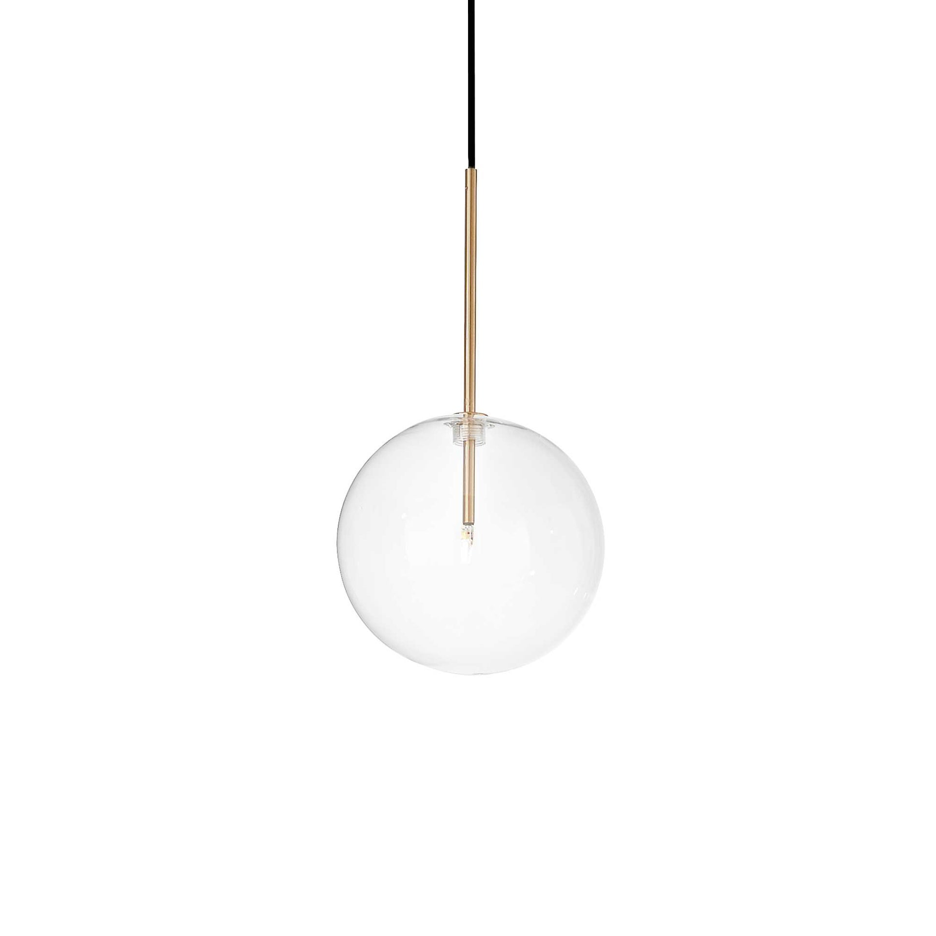 Lampada a sospensione ottone d 200 x h min 640 - max 2390 mm