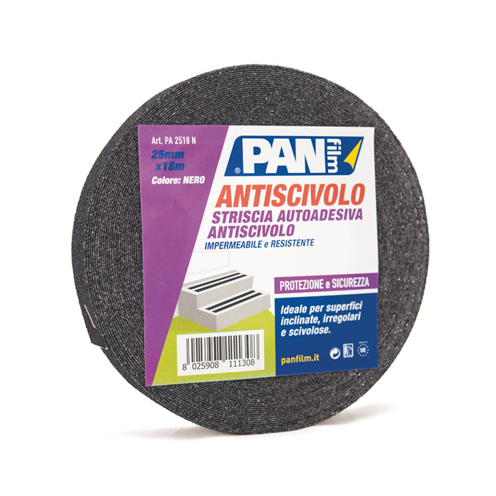 Antiscivolo 19x18 mmxmt nero - strisce a nastri autoadesivi indicati per tutte le superfici. impermeabili e resistenti.