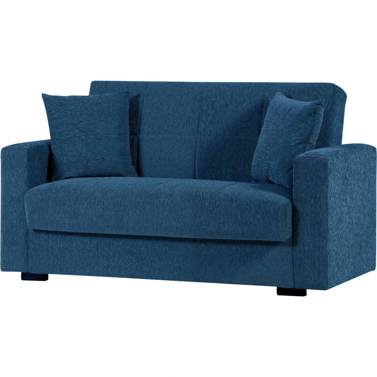 Divano 2 posti con cassettone nora young blue 115