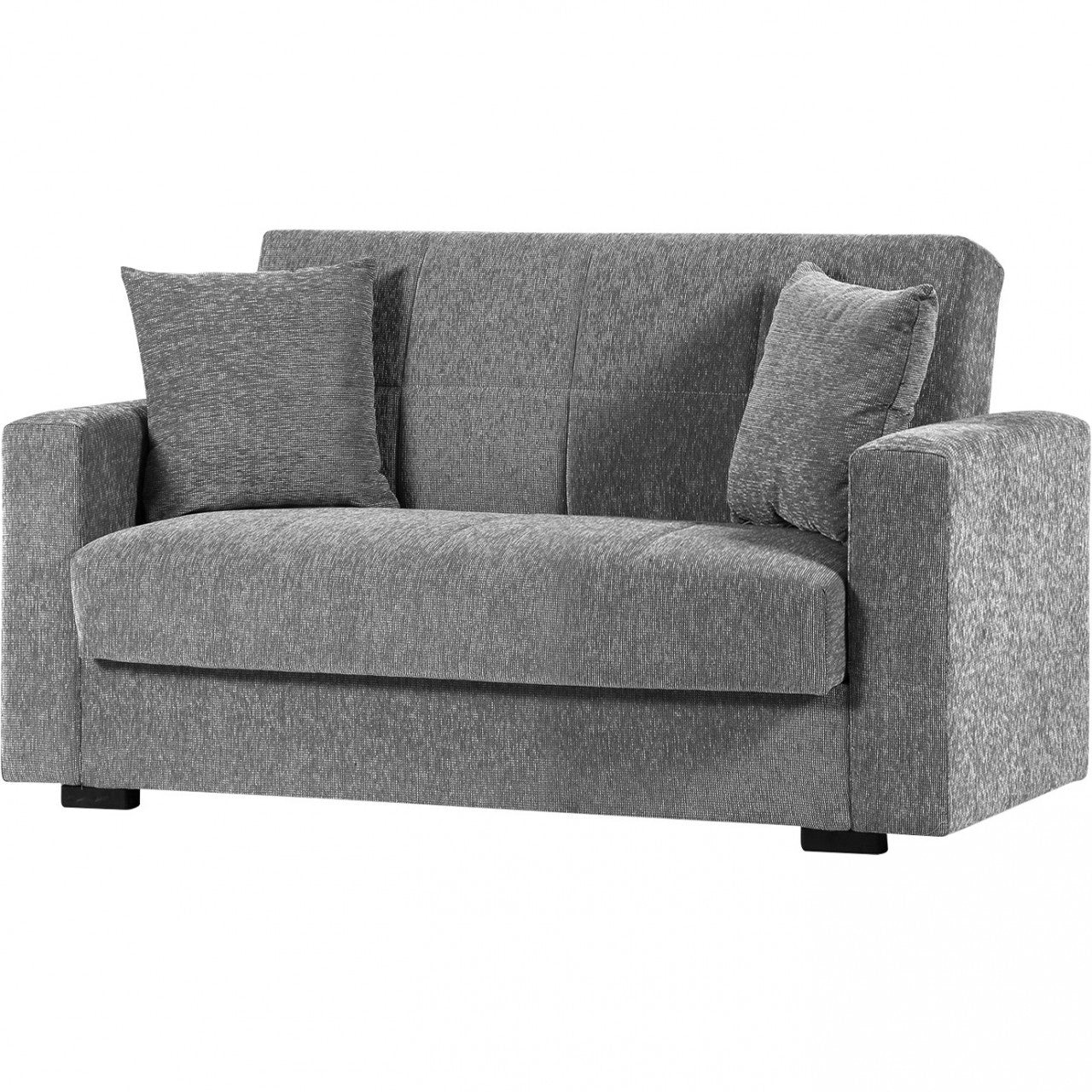 Divano 2 posti con cassettone nora young light gray