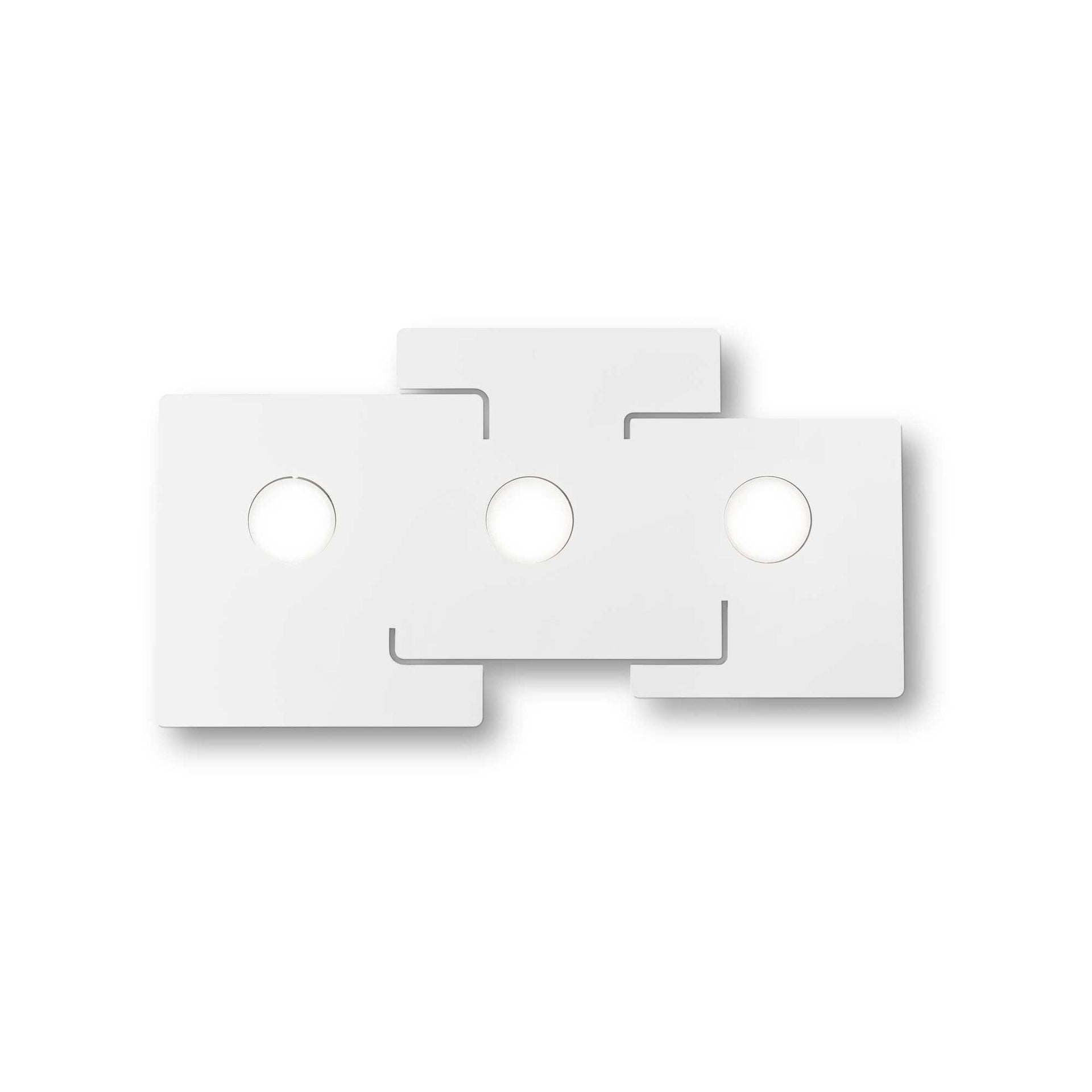 Lampada da soffitto bianco l 640 x h 30 x p 345 mm