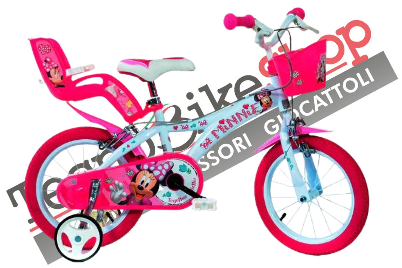 Bici bambina minnie dino bike 16 pollici