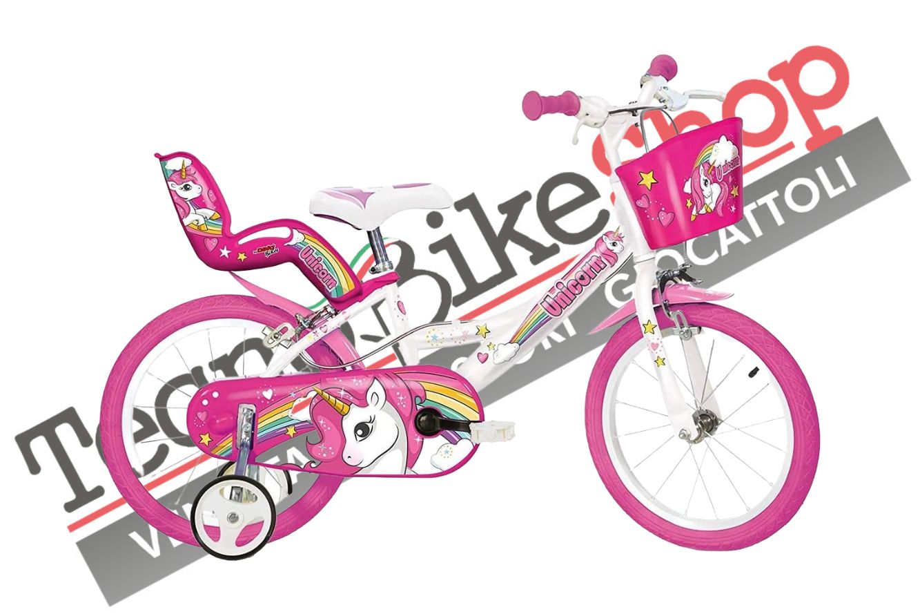 Bici bambina dino bikes uniconrn 16 pollici