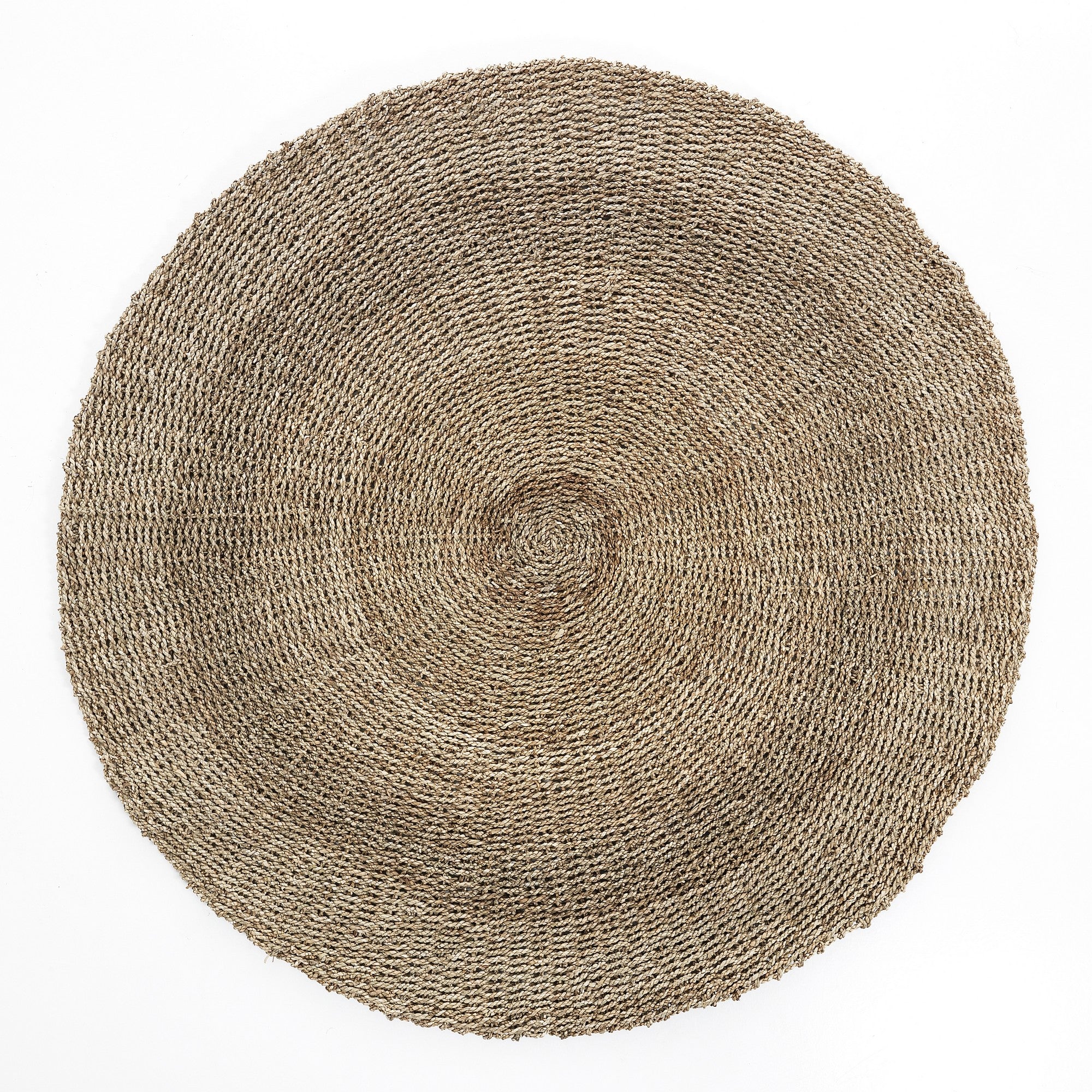Tappeto rotondo in seagrass per esterno colore beige 150