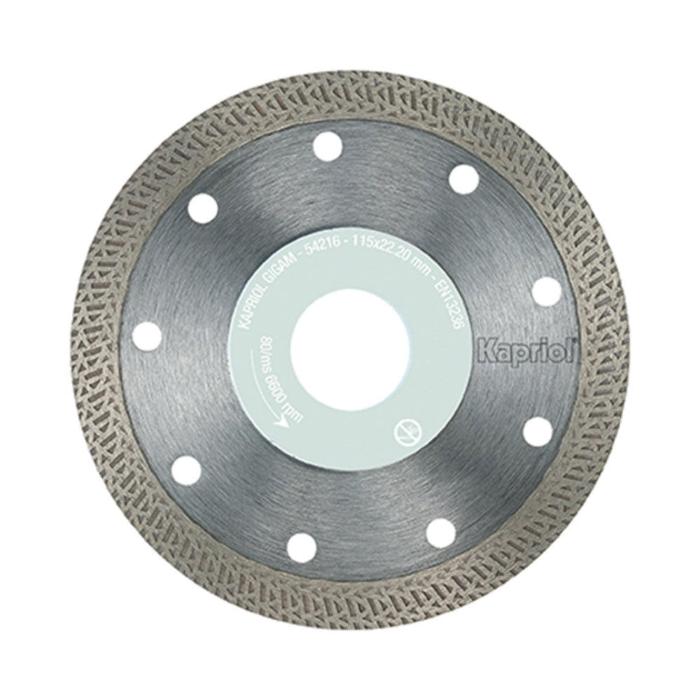 Disco diamantato klinker gres porcellanato ceramica marmo 115cm kapriol 54216