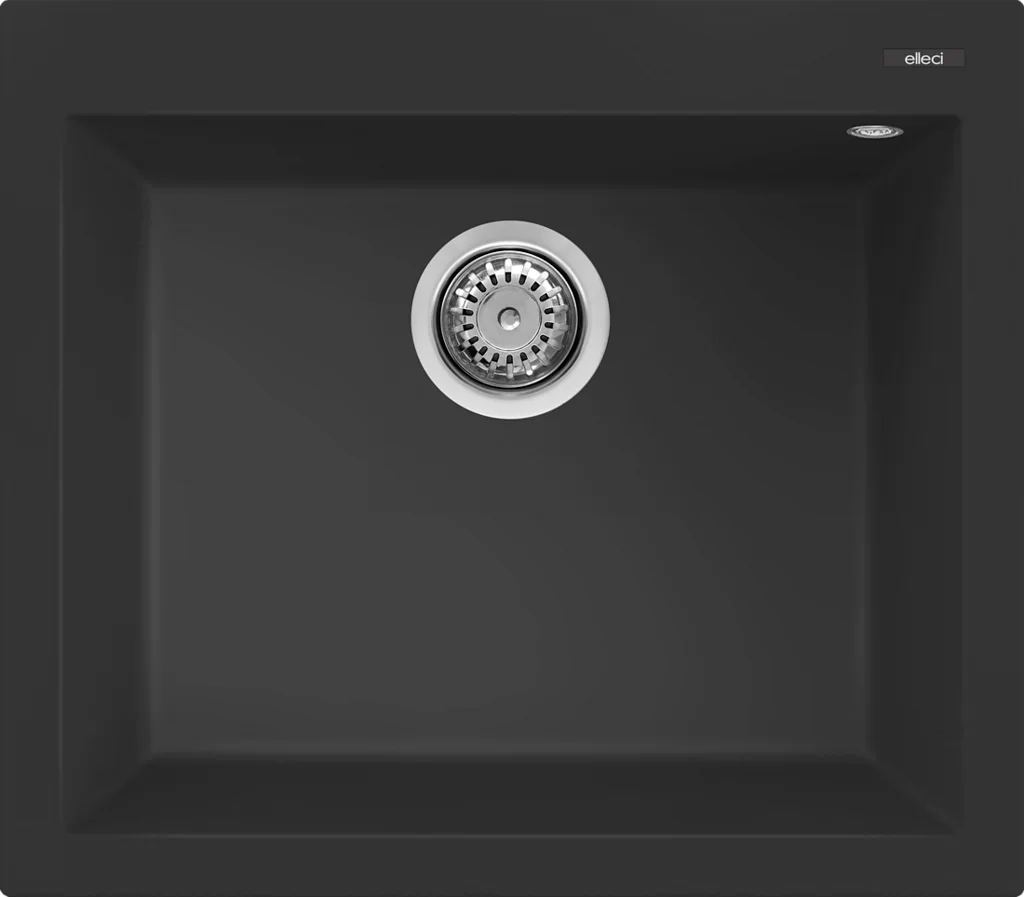 Lavello quadra 105 57x50 1 vasca nero 40