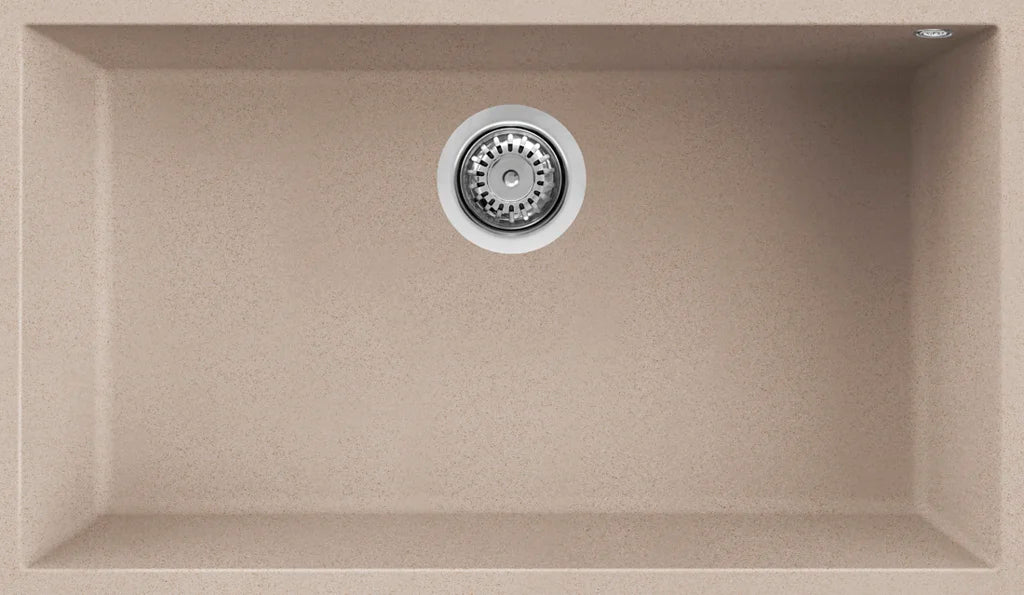 Lavello quadra 130 76x44 1 vasca avena 51 sottotop