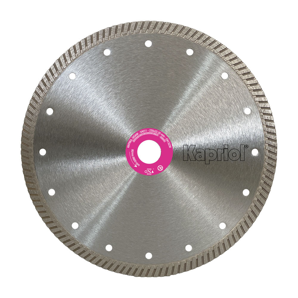 Disco diamantato king pietra granito cemento 230mm smerigliatrice flex kapriol