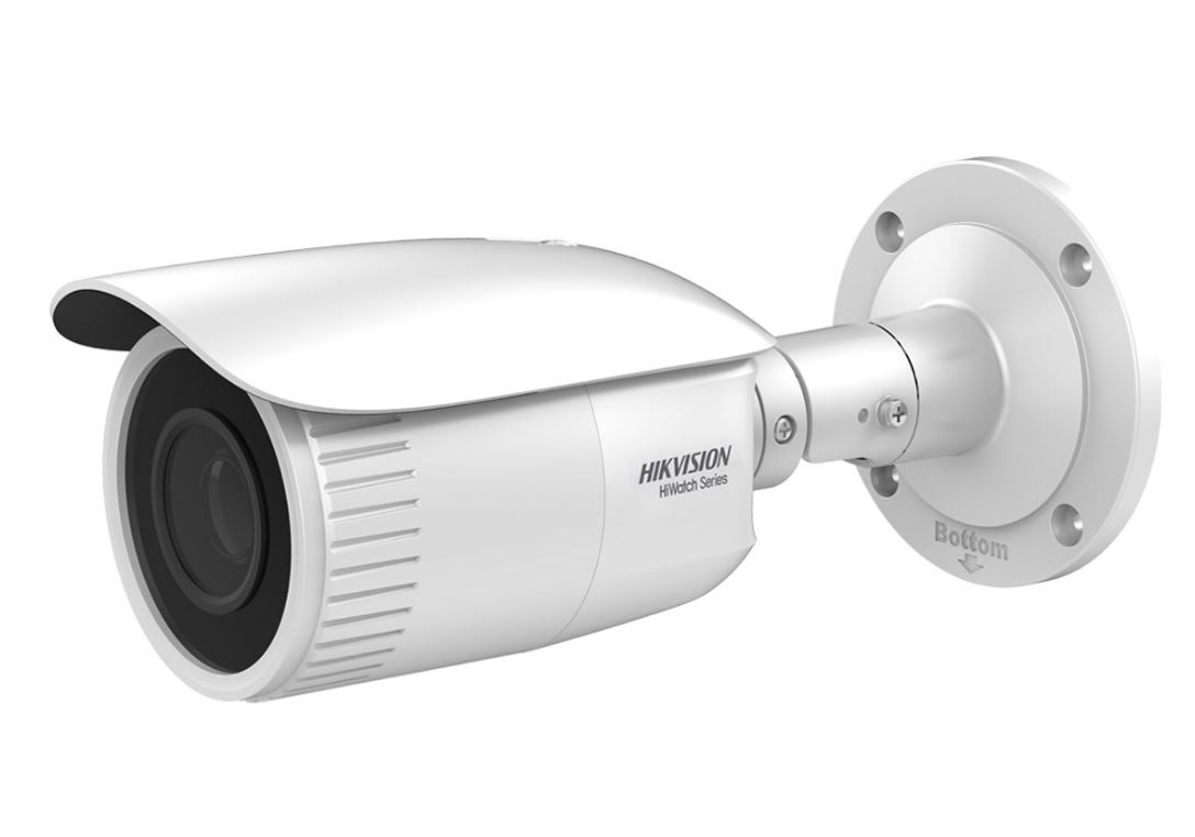 Hikvision hwi-b620h-z telecamera ip bullet 1080p 2mp ottica varifocale motorizzato 2.8-12mm h.265+ poe osd ip67 slot sd hiwatch