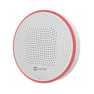 Ezviz t9c, sirena d'allarme, da 90 a 105 db,batteria fino a 8 anni, allarme anti-manomissione, resistente alle intemperie, richiede hub a3