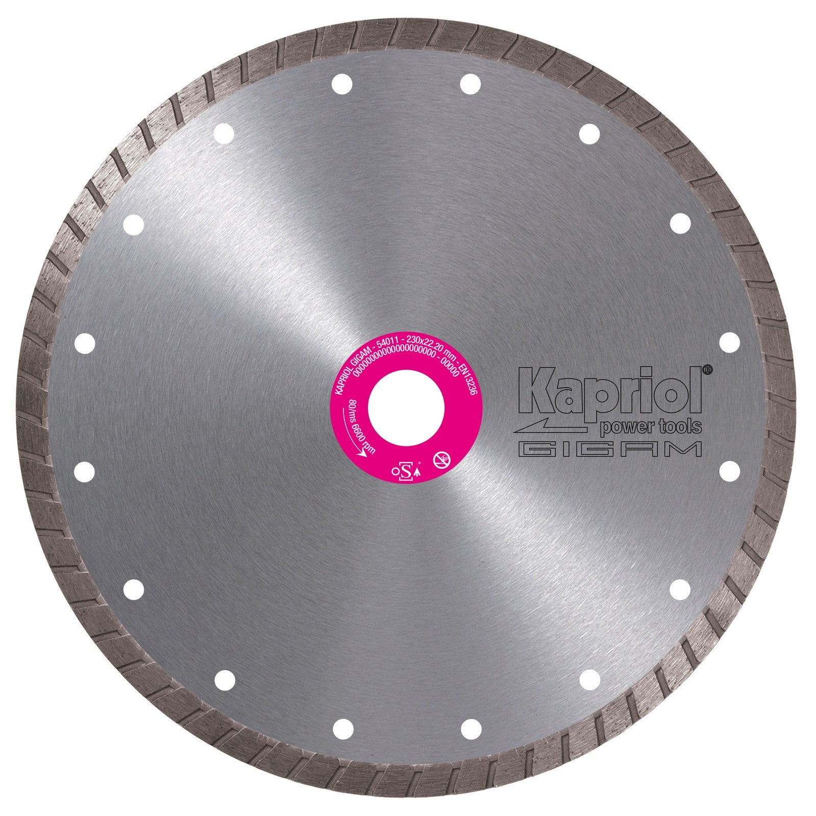 Kapriol disco diamantato corona continua mm 115