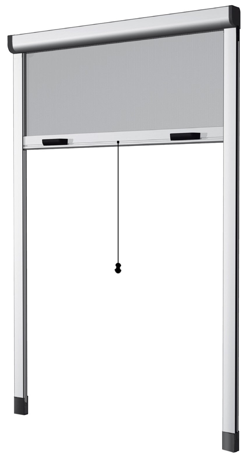 Zanzariera avvolgibile verticale 80 x 170 cm colore bianco con fissaggio ad espansione