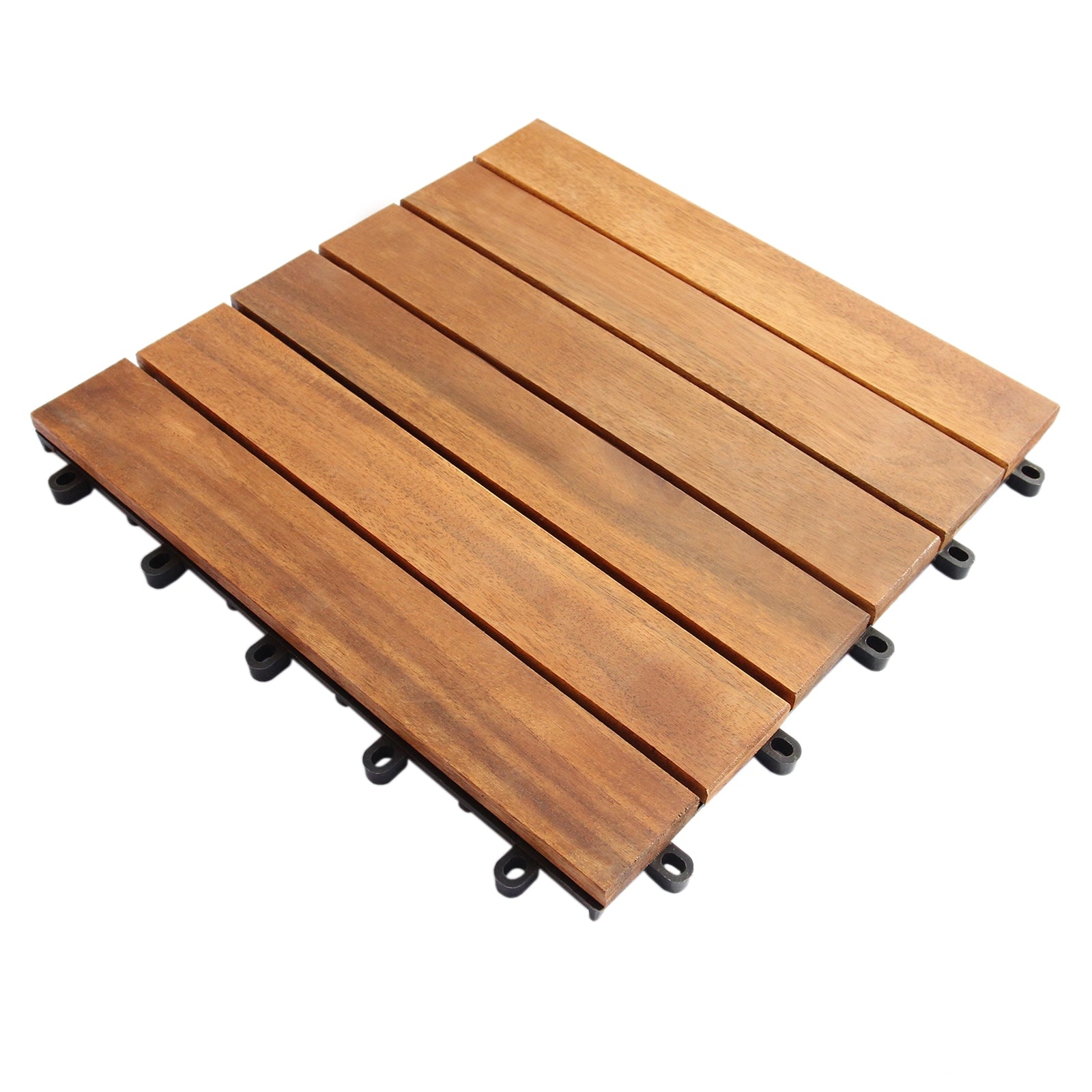 Mattonelle da giardino ad incastro autobloccanti piastrelle da esterno trattate a olio copre 3.5 metri quadri a pacco 30cm x 30cm per mattonella